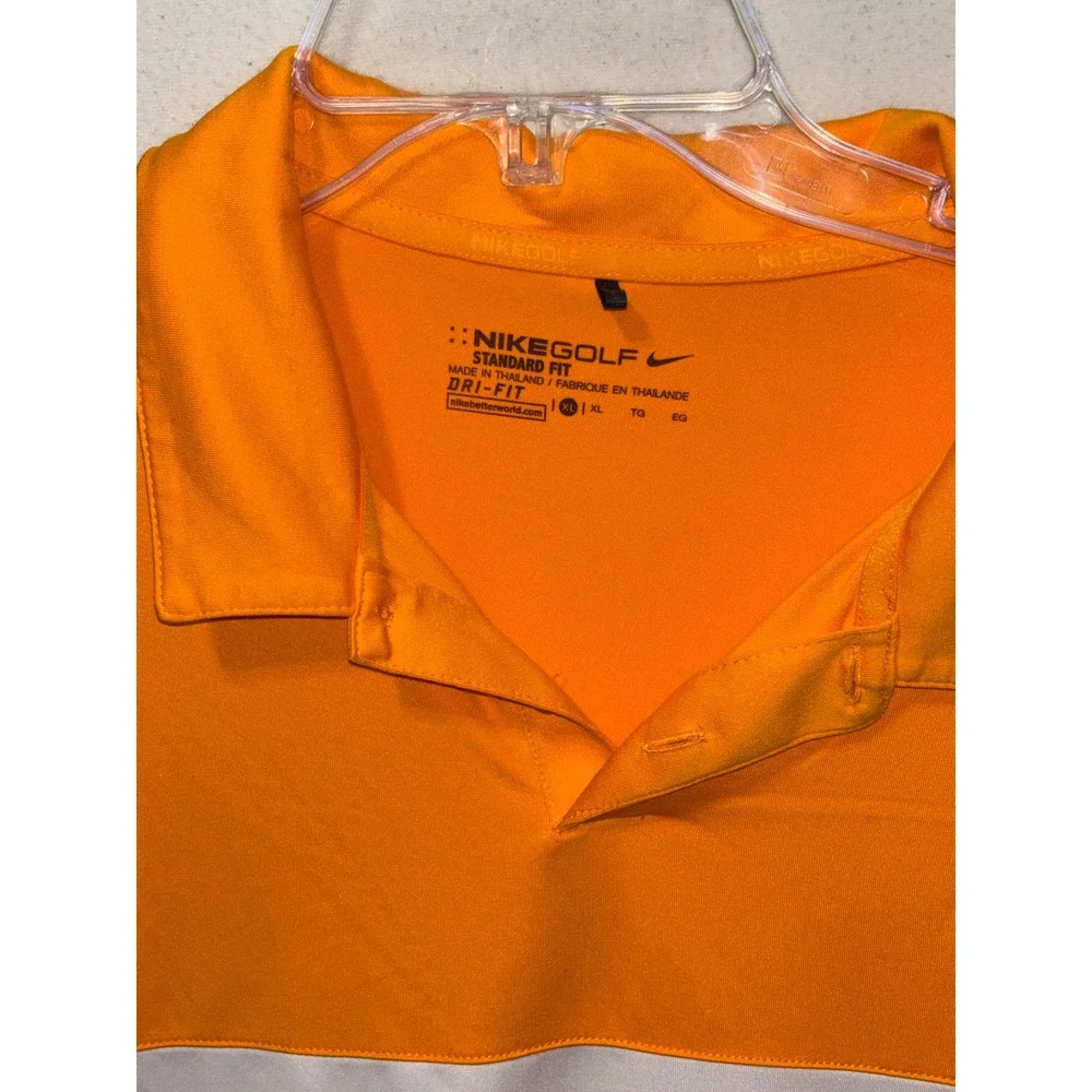 Lot of 3 Nike Golf Dri-FIT Polo Shirts Mens XL Orange‎ Red Gray Short Sleeve